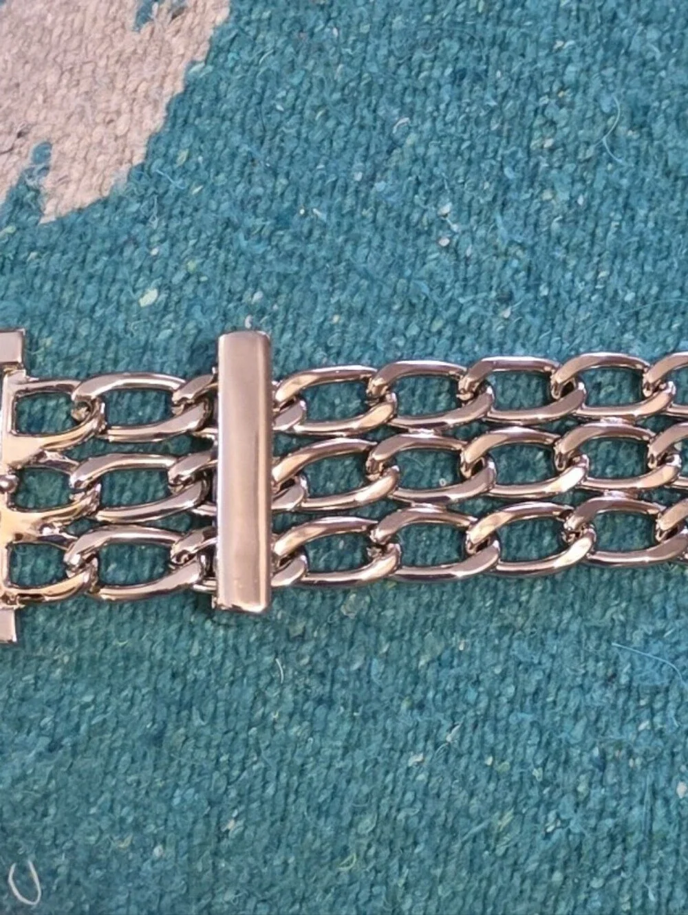 Vintage Y2K Silver Chain Belt Add a touch of 2000s Grunge Glam EUC
